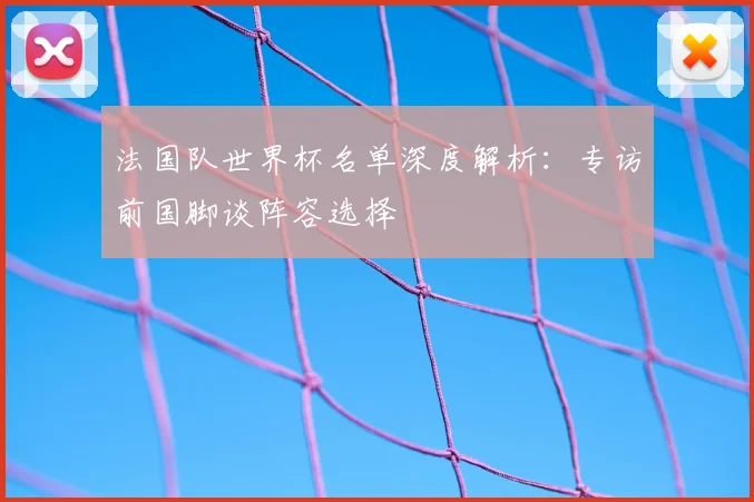 法国队世界杯名单深度解析：专访前国脚谈阵容选择
